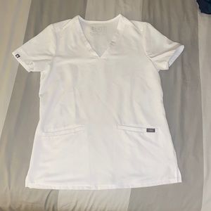 Figs Casma top in white XS